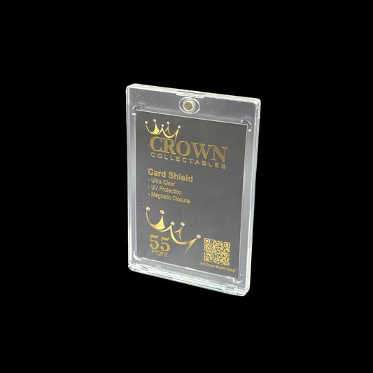 Clear 55pt One Touch magnetic card holder, ideal for thicker trading cards, with a crystal-clear protective display